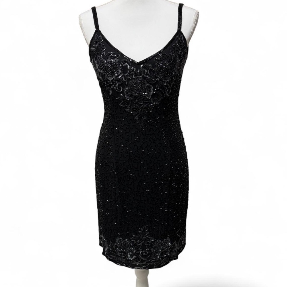 Elegant Black Sequin Dress